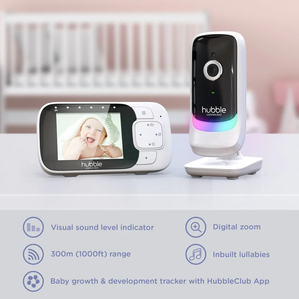 Monitor de bebé Hubble Nursery Pal Essentials de 2,8 pulgadas